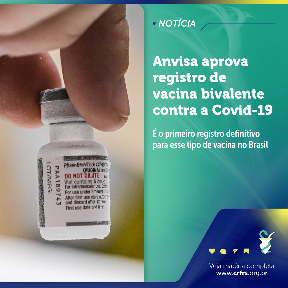 #NewsFarma:                  

O registro da vacina Spikevax bivalente contra a Covid-19. O produto é fabricado pelo laboratório farmacêutico Moderna e comercializado pela Adium S.A. no Brasil.

📷 Confira a matéria: shre.ink/lPtW