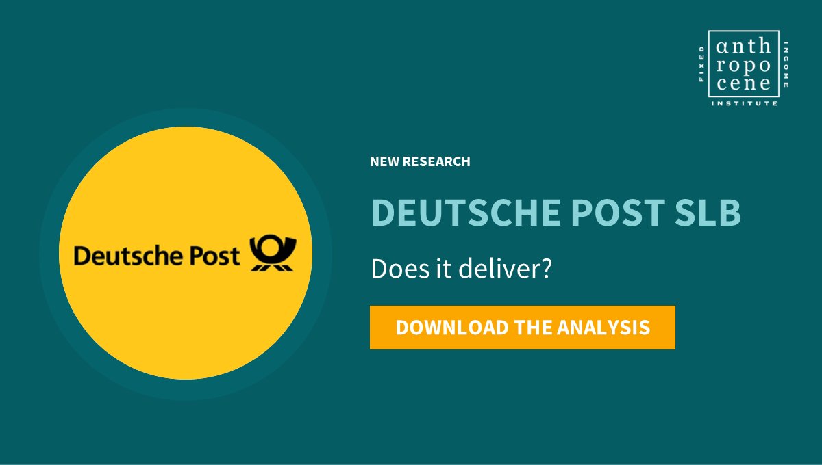 Anthropocene Fixed Income Institute (@fixedinstitute) on Twitter photo German logistics giant <a href="/DeutschePostDHL/">Deutsche Post und DHL News</a> has issued its first Sustainability-Linked Bond (SLB).
We’re positive about this bond from a sustainability perspective. We look at the reasons for this, in our latest analysis.
#sustainablefinance #bonds
anthropocenefii.org/afii-slb-ii#8b… German logistics giant <a href="/DeutschePostDHL/">Deutsche Post und DHL News</a> has issued its first Sustainability-Linked Bond (SLB).
We’re positive about this bond from a sustainability perspective. We look at the reasons for this, in our latest analysis.
#sustainablefinance #bonds
anthropocenefii.org/afii-slb-ii#8b…