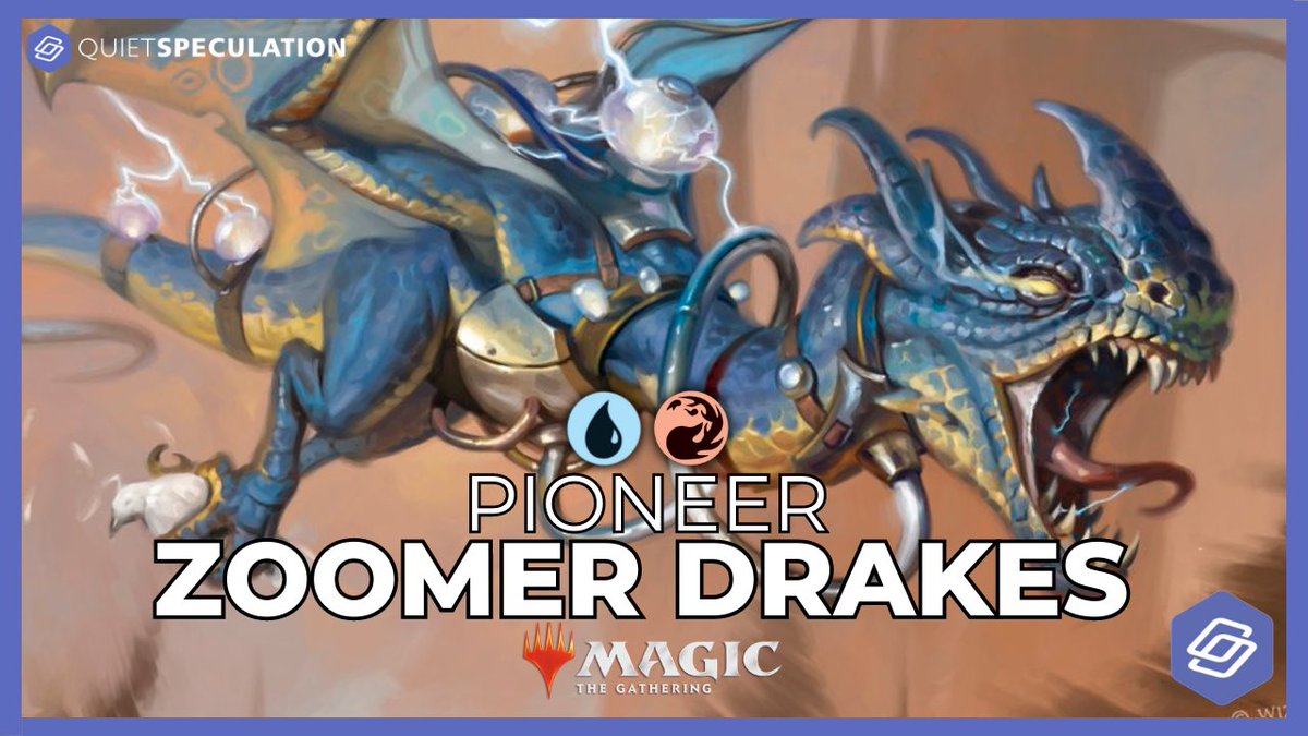 This week’s <a href="/QuietSpec/">Quiet Speculation</a> piece I go Zooming with Izzet Drakes! 

Read the article and watch the video to see an innovative tempo deck in Pioneer! 

Links in replies ⬇️⬇️
