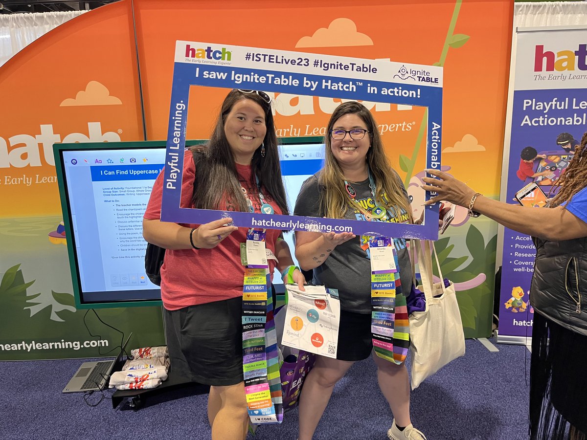 hatchearlylearn's tweet photo. Stop by booth 814 at #ISTELive23 to see #IgniteTable in action! https://t.co/YDCDTFMEvU