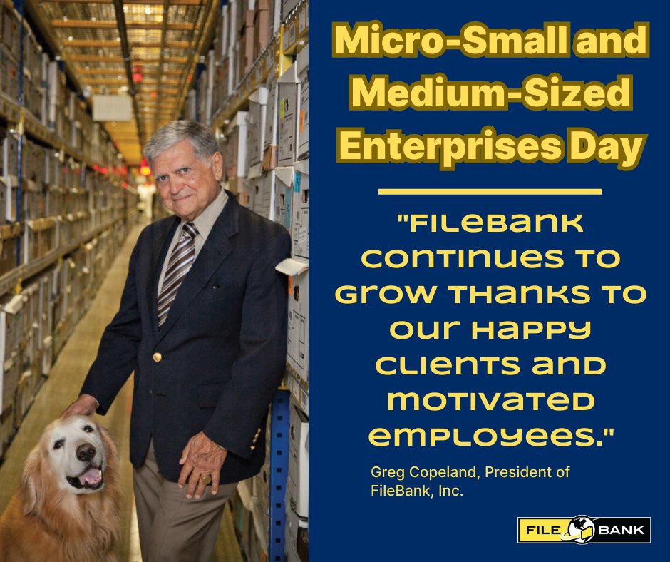 FileBankInc's tweet image. FileBank is passionate about business and its customer support, which is why it is successful. Support local businesses today and every day. #MicroSmallMediumEnterprisesDay #JumpToDigital #FileBankInc #GoPaperless