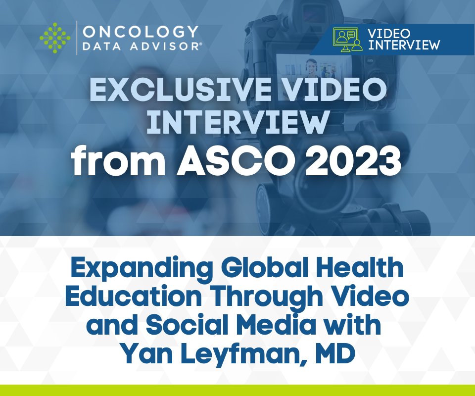 OncData's tweet image. At #ASCO23, #OncData sat down with Dr. @YLeyfman of @MedNewsWeek to discuss their platform for expanding #global #health #education through video and #social media. Watch the conversation here!

 oncdata.com/news/expanding…

#oncology #MedTwitter #MedEd #medicine #healthcare #ASCO