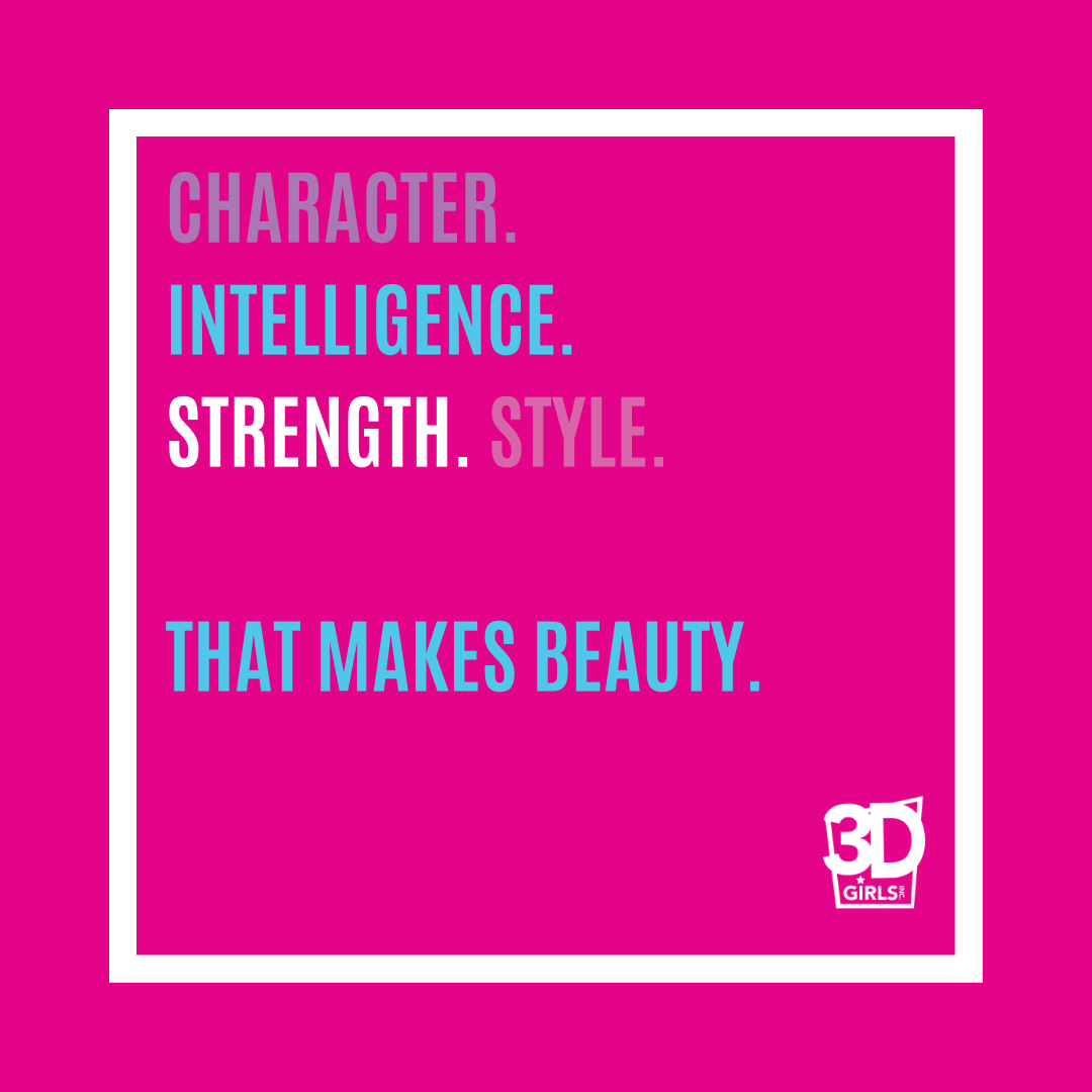 Character
Intelligence
Strength
Style

Is what makes beauty! ✨💕😍

#3DGirls #representationmatters #outreach #nonprofitsofatlanta #atlantanonprofits #mentoring
