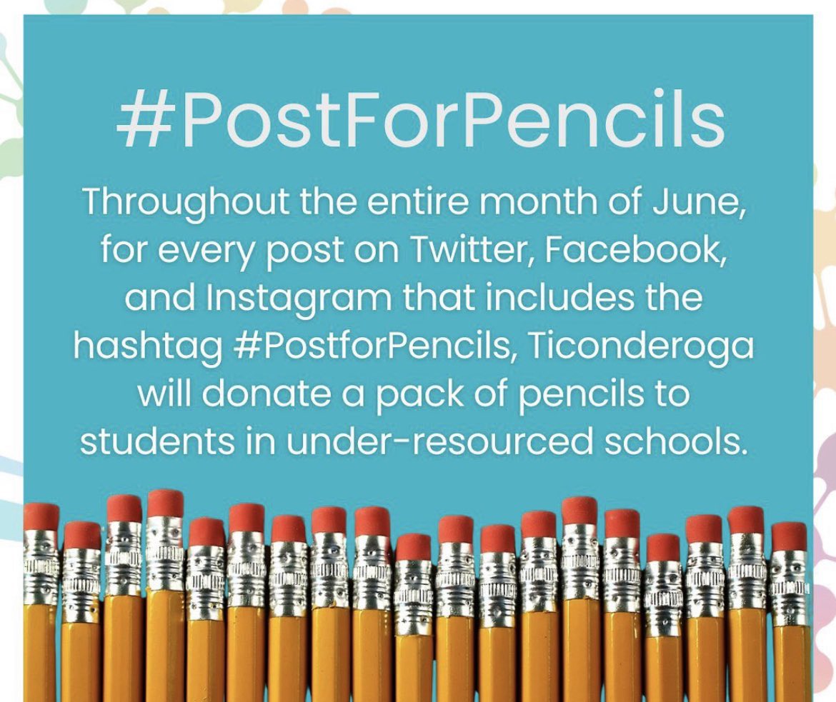 #PostForPencils and repeat. Not many more days. Let’s go!