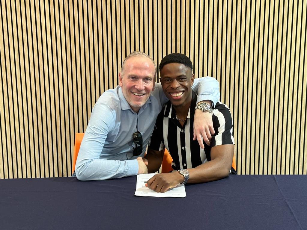 Congrats <a href="/code4sports/">Code4Sports</a> client <a href="/EdozieOgbene/">Chiedozie Ogbene</a> on a proud day as he put pen to paper on his first <a href="/premierleague/">Premier League</a> league deal with <a href="/LutonTown/">Luton Town FC</a>. Thx to everyone at the Club for their hard work in making this happen. Thx also to <a href="/RotherhamUnited/">Rotherham United</a> for the journey. You deserve it Chio. x