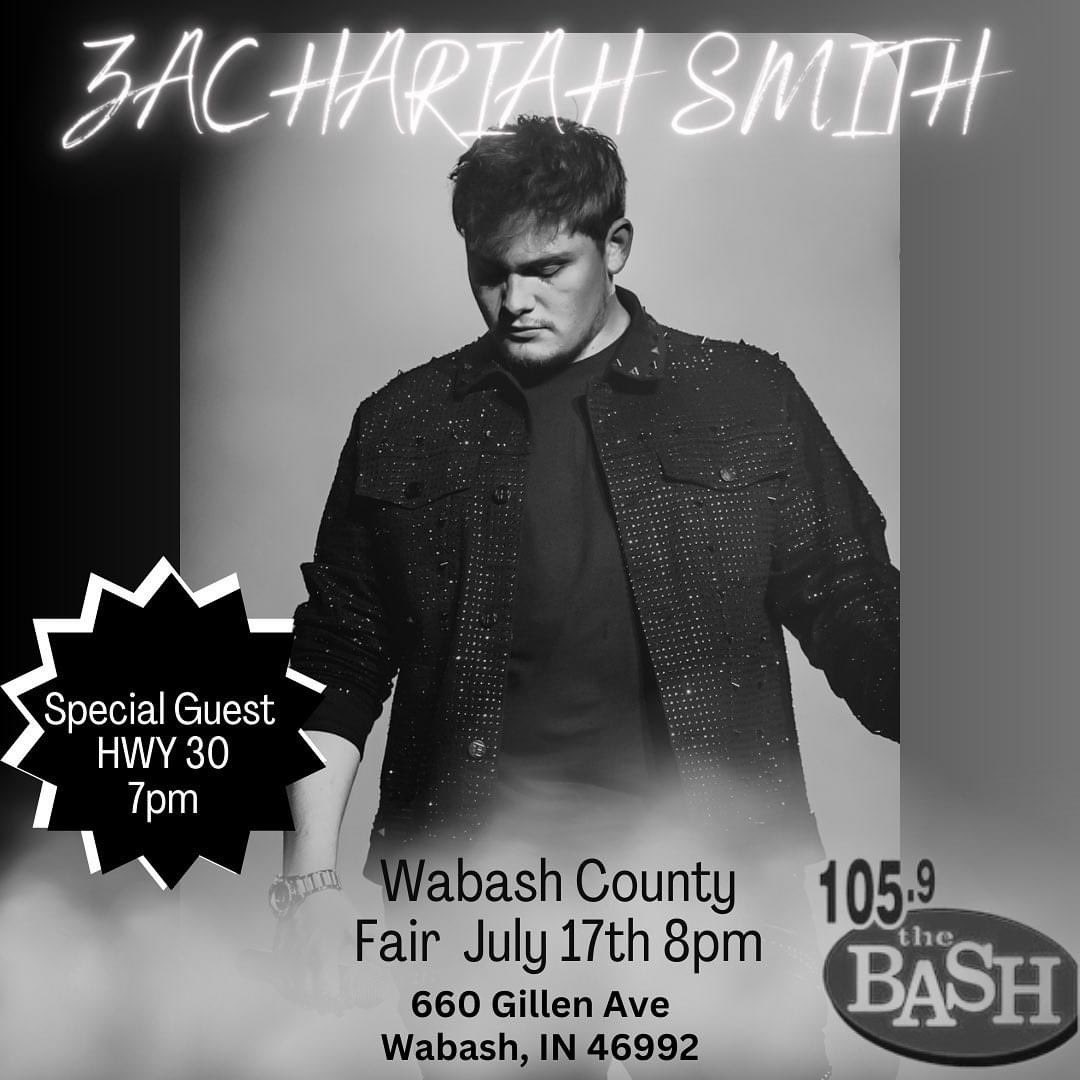 Hey Everybody! The wabash county fair is coming up and this is going to be a rocking concert! Go get your tickets today at therealzachariahsmith.com and also check out our merch to wear to the show! See ya there!!🤟🏼🔥#wabashindiana #countyfair