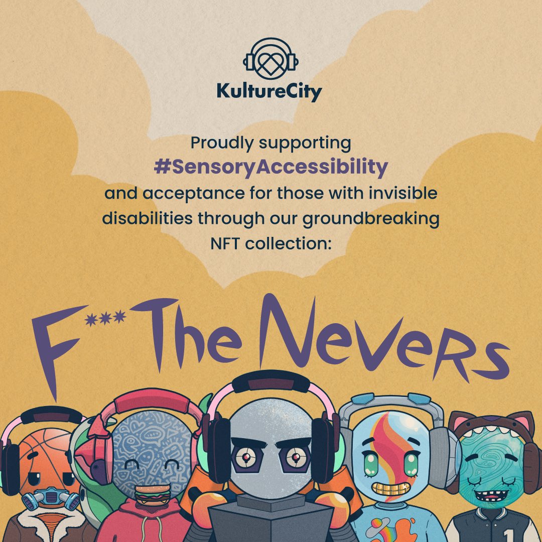 FTNVRS (@fthenvrs) on Twitter photo Amazing. When we decided to launch an NFT collection to support people with autism and sensory needs, our biggest inspiration came from <a href="/AkuDreams/">Aku ๐จ๐พโ๐ Akutars</a>. As you know, headphones are a saving grace that help folks with invisible disabilities escape.
Wen KultureCity x <a href="/beatsbydre/">Beats by Dre</a> collab? Amazing. When we decided to launch an NFT collection to support people with autism and sensory needs, our biggest inspiration came from <a href="/AkuDreams/">Aku ๐จ๐พโ๐ Akutars</a>. As you know, headphones are a saving grace that help folks with invisible disabilities escape.
Wen KultureCity x <a href="/beatsbydre/">Beats by Dre</a> collab?