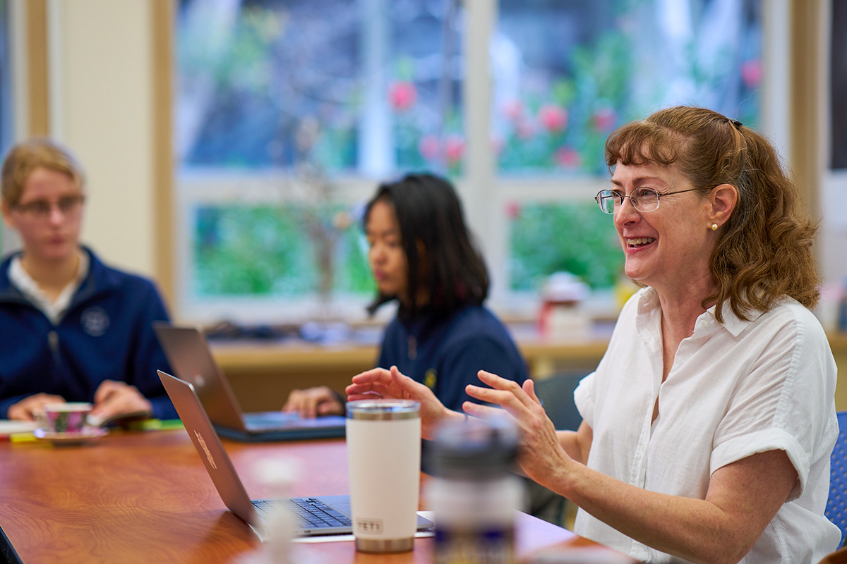 English teacher Nancy Hunt is the recipient of the 2023 Sister Carlotta Distinguished Service Award! The award is the highest honor a faculty or staff member can receive from Catalina.

Read our Q&amp;A with Dr. Hunt about teaching, tea &amp; more:
bit.ly/scsnancyhunt #trulycatalina