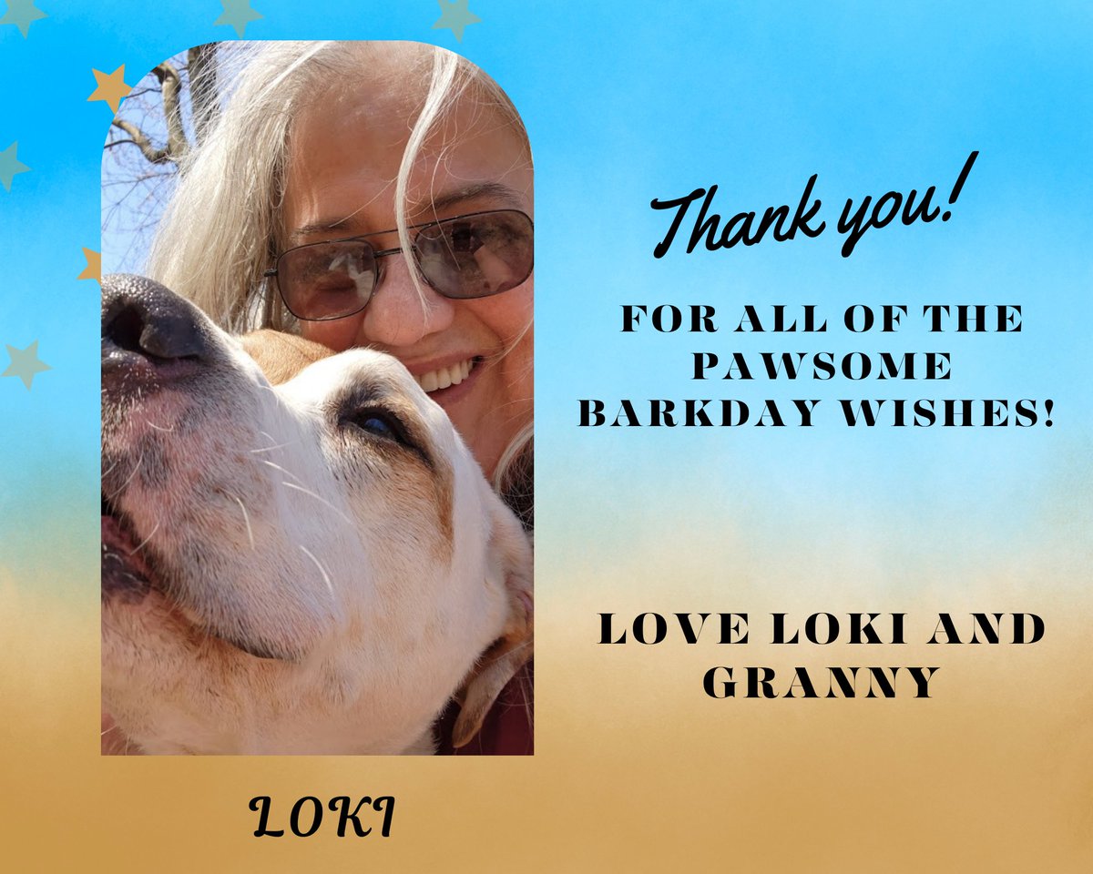 Gentle_Loki's tweet photo. Loki and granny want to thank everyone for all of the pawsome barkday wishes and the love, support and kindness you gave my Lugnut for his special day!
#ProudPittieParent #dogsoftwitter #Pitbull #pitbullstrong #doglovers #animals #pets https://t.co/P2scpXcFU2