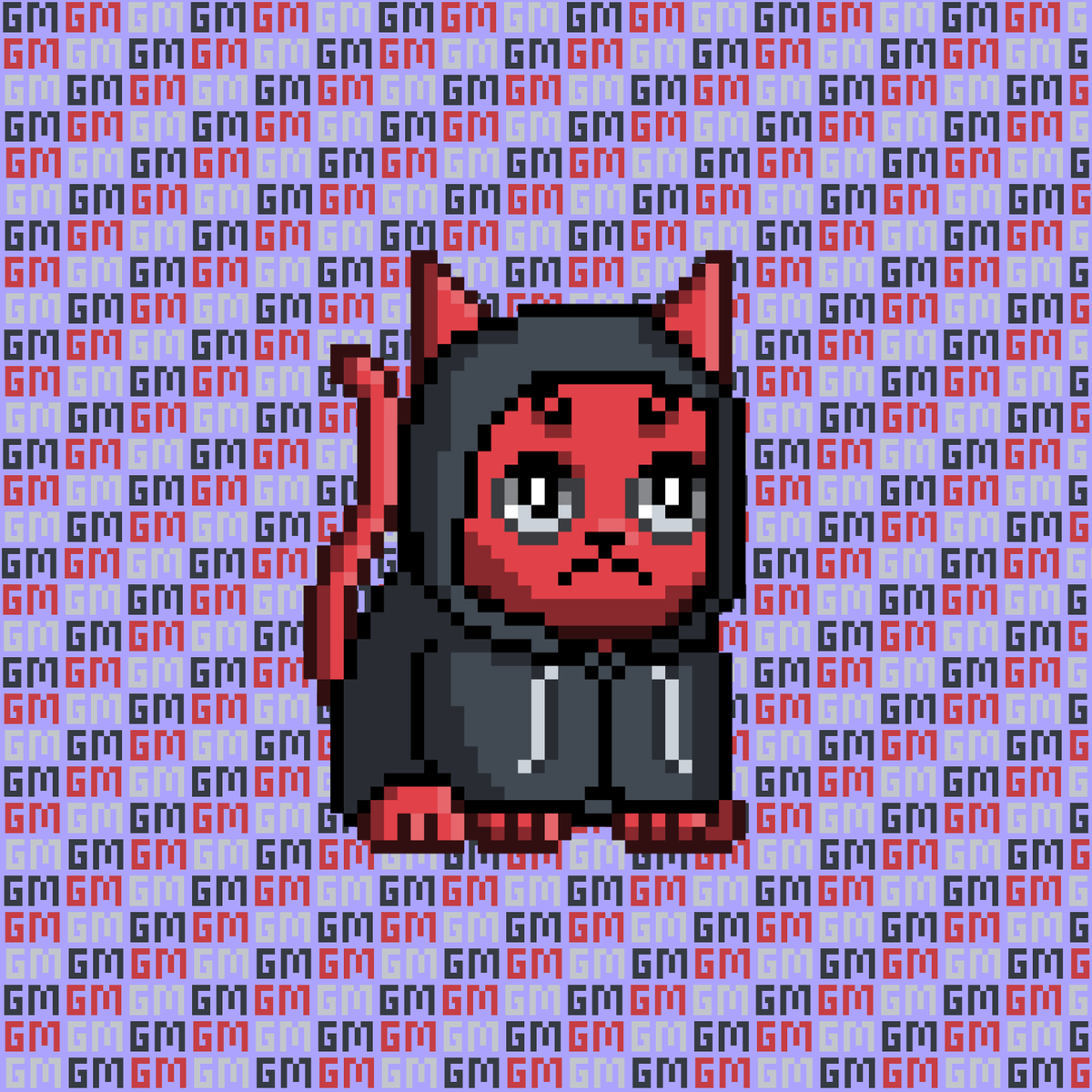 GMeow from one of my #HoodieGang! ☀️🐱

LFG <a href="/MooncatzNFT/">Mooncatz</a>! 🔥 

#TheTakeover #HoodieGang 🟪