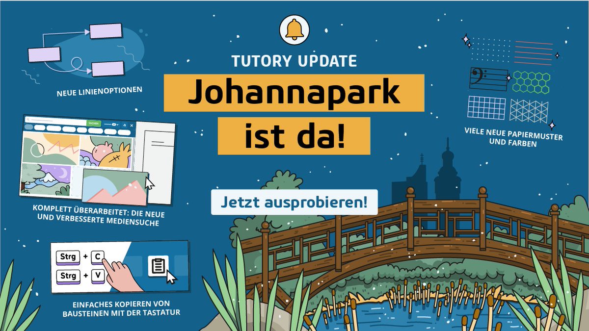 Yes! Bei allen verrückten Dingen die gerade passieren, haben wir zur allseitigen Entspannung ein neues Update zu bieten - ab sofort für alle, die tutory nutzen! Viele erfüllte Wünsche sind dabei, eure und unsere 😅
Viel Vergnügen beim Ausprobieren!
#twlz #oerde #onlineeditor