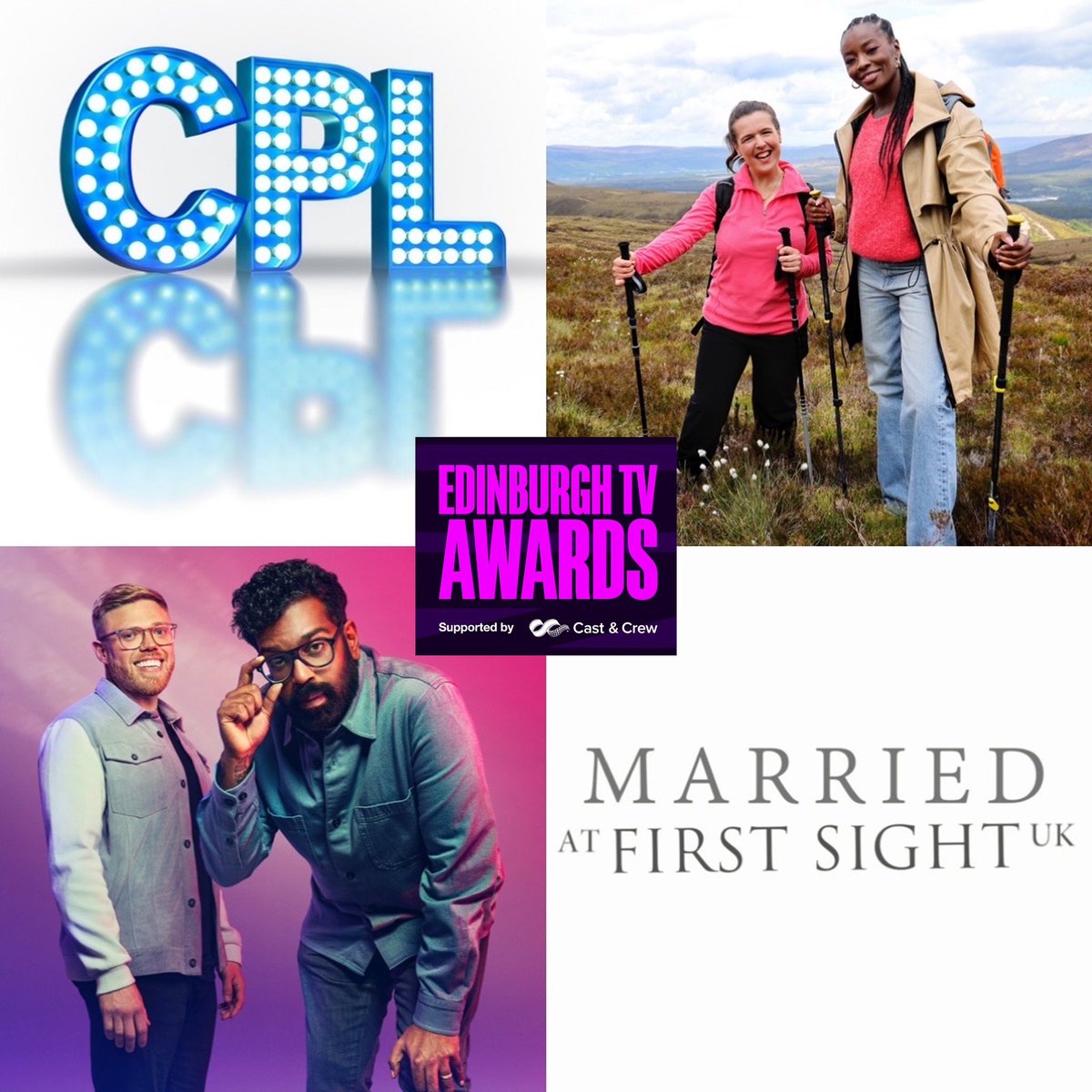 So thrilled to announce we have been nominated for 4 awards at this years Edinburgh TV Fest! 🙌🏼 - Rob & Romesh for Best TV Presenter - Trip Hazard for Best Popular Factual - MAFS for Best Popular Factual - CPL for Best Independent Production Company #EdTVFest 📺