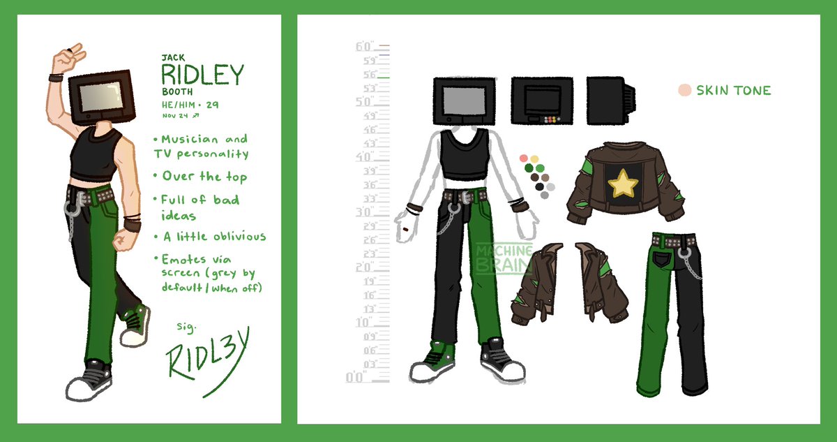 machinexbrain's tweet photo. next reference up is ridley! he was long overdue for a makeover i think 💚 #artfight2023 https://t.co/lagHcRWl5D