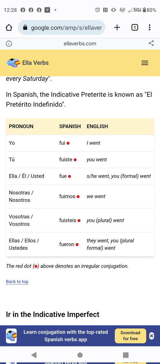 WallyOwi30's tweet image. Some ir conjugations for your day 🎡
#learnspanish #pythonprogammers #managers