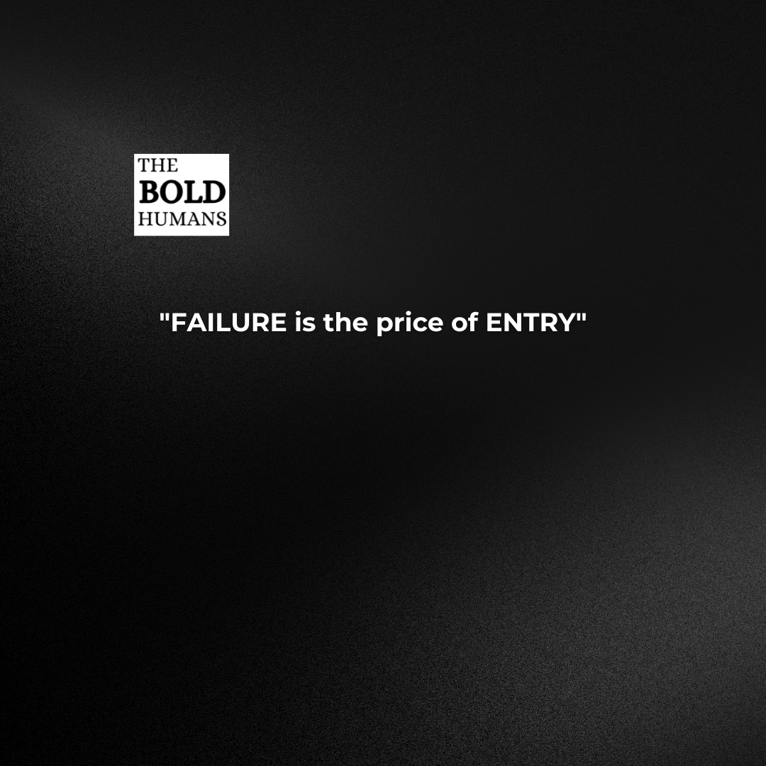 TheBOLDHumans's tweet photo. Failure is the price of entry and you have to pay it multiple times. The Master has failed more times than the apprentice has even tried. You Fail, You Learn and You Succeed. #Failure #tuesdayvibe #success #Motivation #Mind4EVE https://t.co/zQCjdQ7uz0