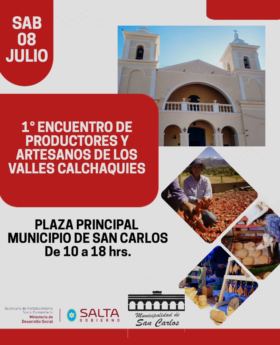 1° Encuentro de Productores y Artesanos de los Valles Calchaquíes

LEER + salta.gob.ar/prensa/noticia…