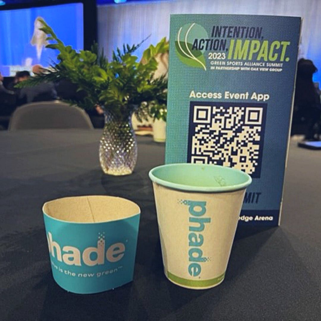 phadeStraws's tweet photo. It's always great to see our new phade hot beverage cups in action. Today is day one of the @sportsalliance Green Sports Alliance Summit at @climatearena in Seattle. They're both great partners in creating a more sustainable future. #phadecups #blueisthenewgreen #gsasummit https://t.co/6mKyxXJS9l