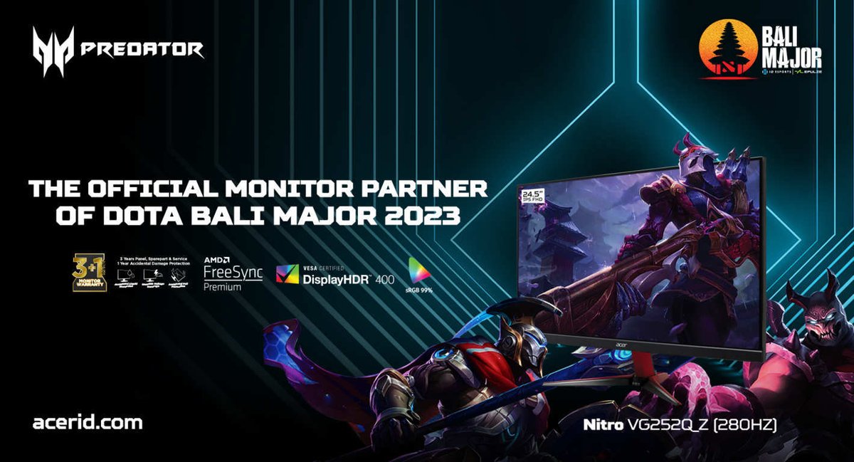 Baliportal_news's tweet image. Acer Jadi Partner Teknologi di Turnamen eSport Internasional, Hadirkan 130 Monitor NITRO pada Bali Major 2023
#AMDFreeSync #BaliMajor2023 #BaliPortalNews #Dota2 #MonitorGaming #MonitorGamingAcerNitroVG252Q_Z #MonitorNITRO

baliportalnews.com/2023/06/acer-j…