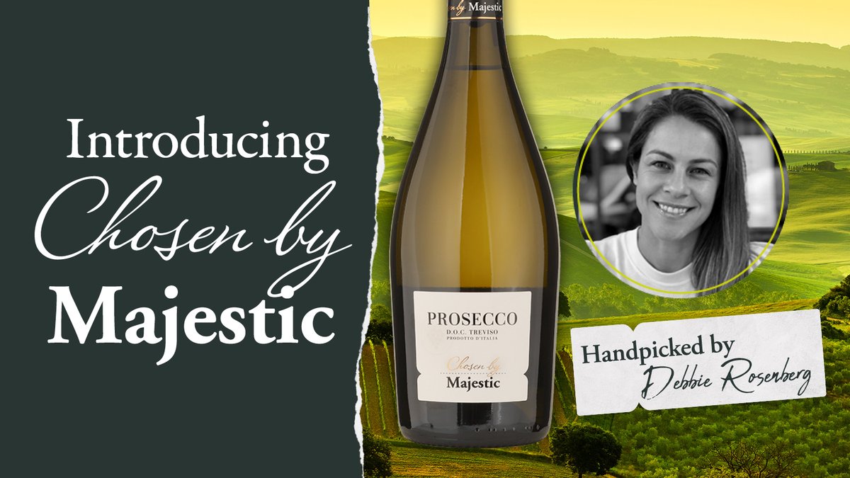 Meet #ChosenByMajestic: our new & exclusive #wine collection curated by our expert buyers. This elegant #Prosecco was handpicked by our #sparklingwine buyer, Debbie Rosenberg. It's the ideal fizz to open at parties.

Discover more & get yours today:
majestic.co.uk/sparkling-wine…