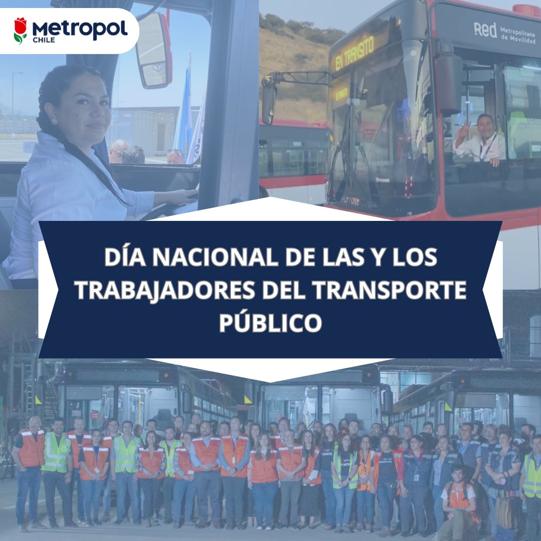 🚌🌟 ¡Feliz Día de las y los  Trabajadores del #TransportePúblico! 

Hoy celebramos y reconocemos la importancia de su función que consiste en movilizar a quienes movilizan el país y con ello, mantener nuestras ciudades en movimiento.

¡Les deseamos un feliz y merecido día! 🌹