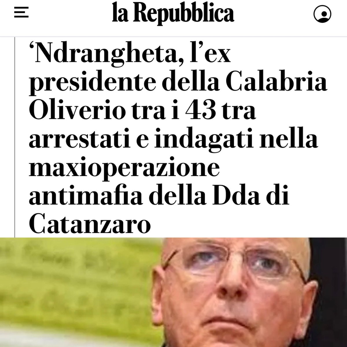 43 arrestati e indagati per #ndrangheta in #Calabria. Indagato anche l’ex presidente piddino #Oliverio.
Stranamente la notizia non va in #tendenza. Strano davvero… 
#27giugno