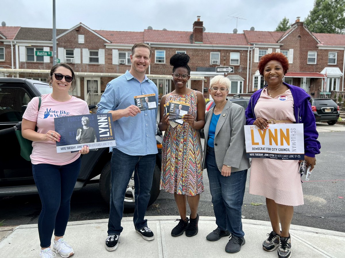 The Schulman Squad is crushing it today!

So grateful for all my friends and colleagues who are getting out the vote for us. #TeamLynn