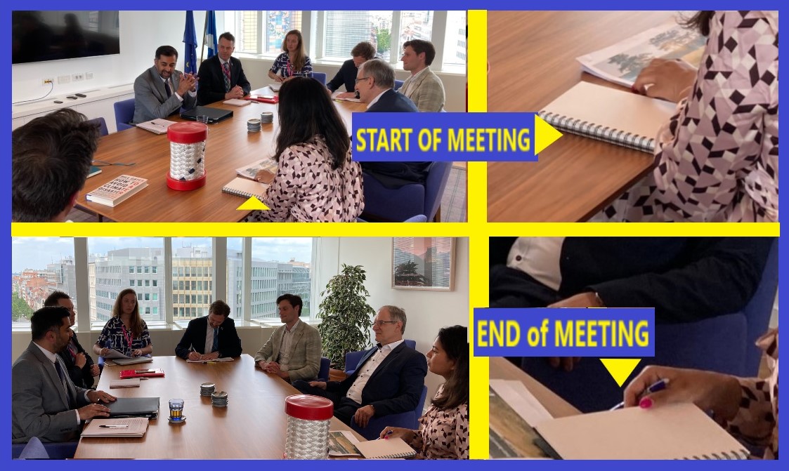 During his visit to Brussels, Humza Yousaf is meeting lots of very important delegations... And apparently is outlining 'Scotland's offer as an attractive location for trade and investment...' #OhDear #EmptyPage