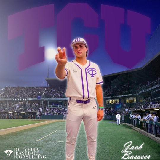 Congrats to Jack Basseer on his commitment to Texas Christian University. Big time bat coming to Fort Worth to play for the Horned Frogs. Fired up for him and the fam. #TCU #FrogballUSA #GoFrogs #Big12 #Committed #OBC