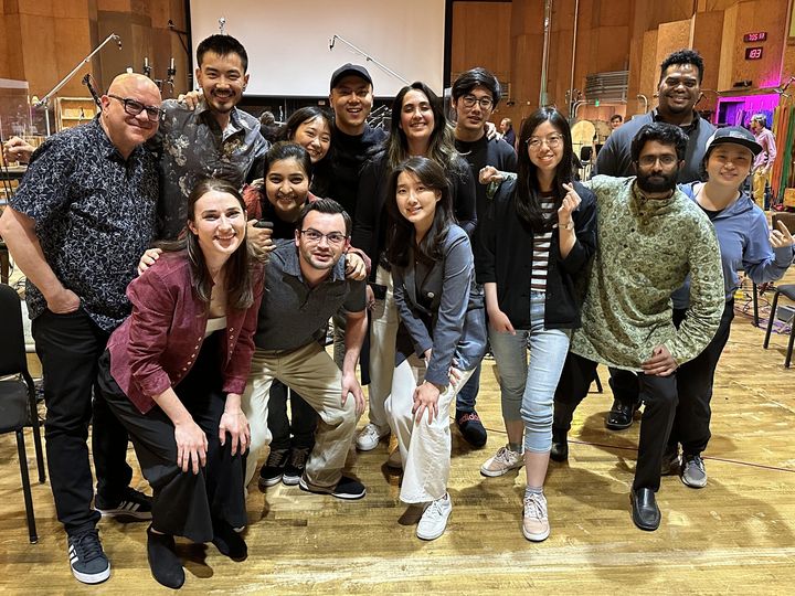 EncompassMusic's tweet photo. Congrats class of 2023! Music Composition for the Screen MFA Program Columbia College Chicago with
@KubilayUner 
Composers: Yuri Kwag, Winnie Liu, Bharat Raman, Shireen Ghosh, Oscar Pan, Canaan Wang, Neusha Taherian, Meghan Scott, Erin Liu, Joshua Meehan, Kelvin Lee, Tiffany Tan. https://t.co/bTnX0SvzEP