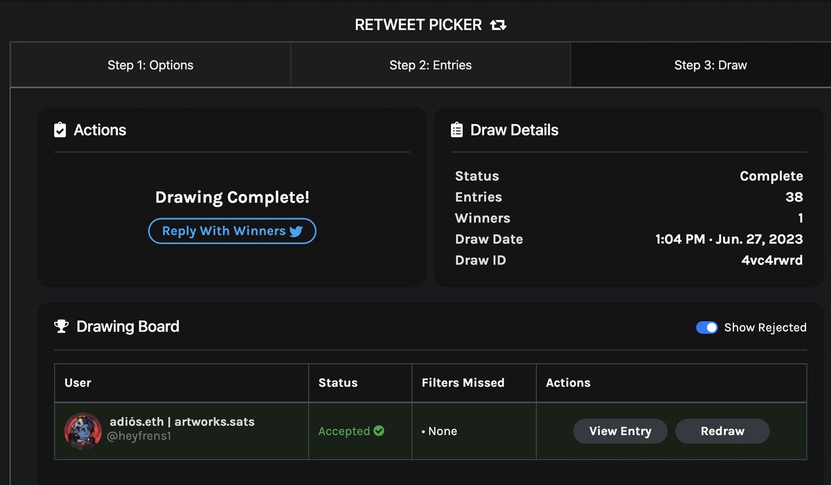 Bit_Sweeper21's tweet photo. Congratulations to our winner @heyfrens1! 🟣🟧

Who will be our next winner? 🤔 https://t.co/v0CpKj7iBb