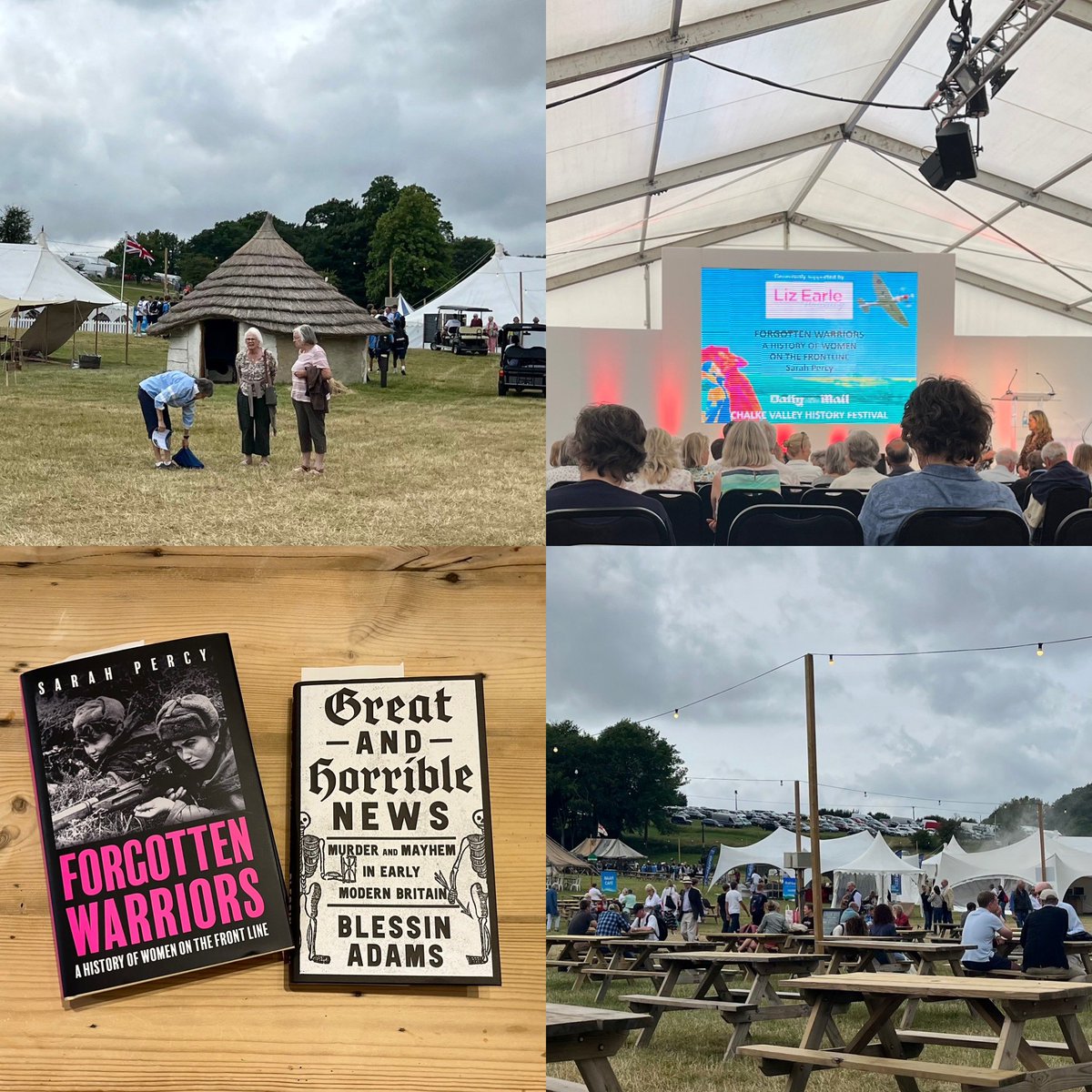 evis_laura's tweet photo. Whirlwind tour of the Chalke Valley History Festival this afternoon. Absolutely brilliant. Learnt lots, consumed delicious things and bought new books - winner! Go if you can @CVHISTORYFEST  #history https://t.co/mDTfIUm3xl