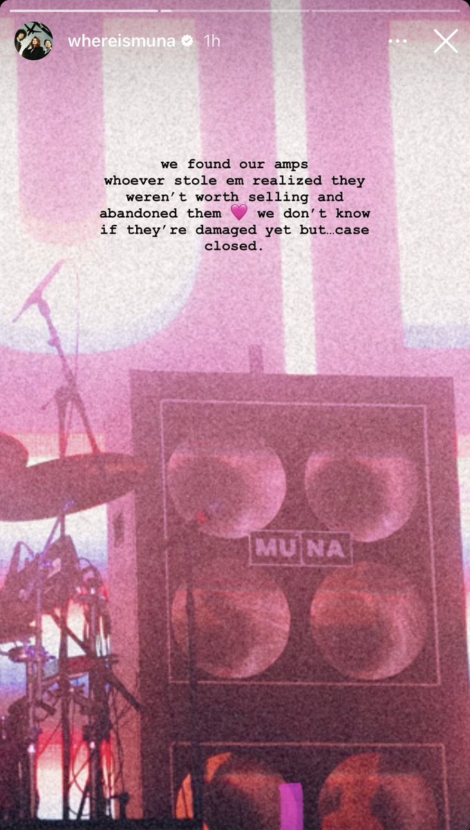 MUNA GOT THEIR AMPS BACK LETS GOOO