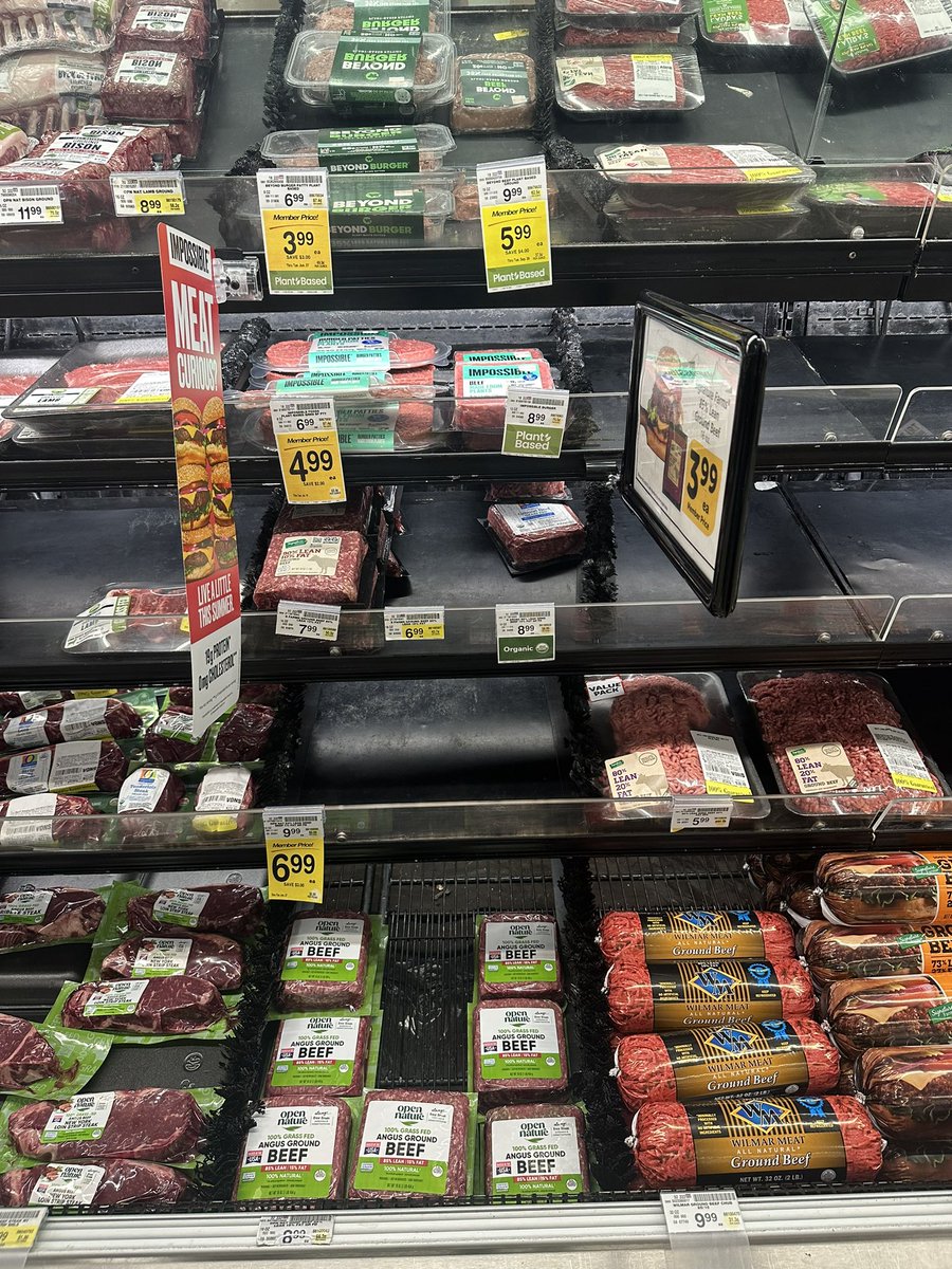 Hey, grocery stores! Stop putting your plant-based items in the meat section of your stores! I don’t want to wade through the myriad of carcasses to pick up a <a href="/BeyondMeat/">Beyond Meat</a> burger. I won’t even buy them if they are located there. 🤢Please be mindful of your consumers. 🙏Thank you.