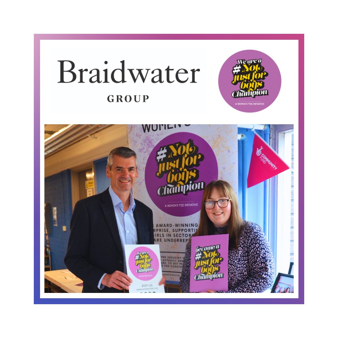 We are thrilled to announce that @BraidwaterGroup has officially joined us as #Champions! 🎉 We are so excited to have them as part of our #Champions family, a massive thank you for helping women take advantage of new career opportunities! #ChampionTuesday