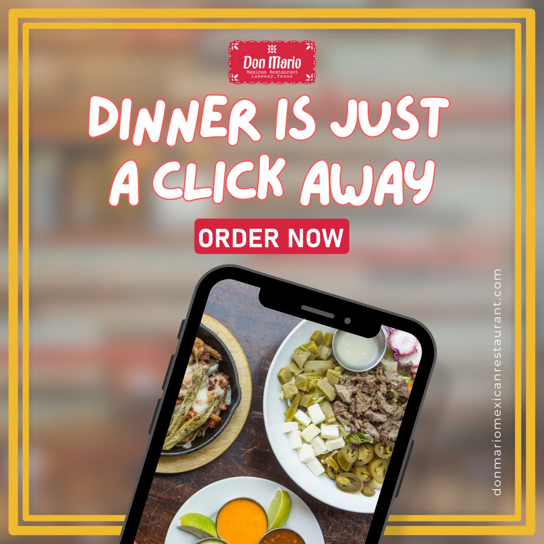 DonMarioLakeway's tweet photo. Ordering made easy! Experience the convenience of online ordering at Don Mario's. Delicious flavors right at your fingertips: https://t.co/NfYvN2s5eL
#donmariolakeway #authenticmexicanfood #donmariomexicanrestaurant #lakewaytx #austinfoodie https://t.co/2MM6cFCJLp