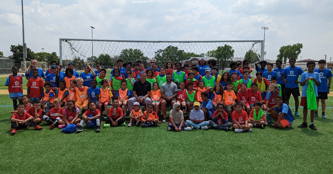 We had an astounding first week of camp, highlighted by a special visit!💙 Shoutout for @MNUFC player DJ Taylor for coming out to Conway and showing the kids some soccer skills! It's not too late to sign your kiddos up, click the link to register! thesannehfoundation.org/summer-at-sann…