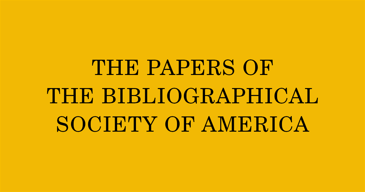 In 2021, a virtual roundtable brought together experts on the preservation of colonial Latin American books and manuscripts. Read the transcript in this article from The Papers of the Bibliographical Society of America: ow.ly/WaQR50OQSEO; @BibSocAmer