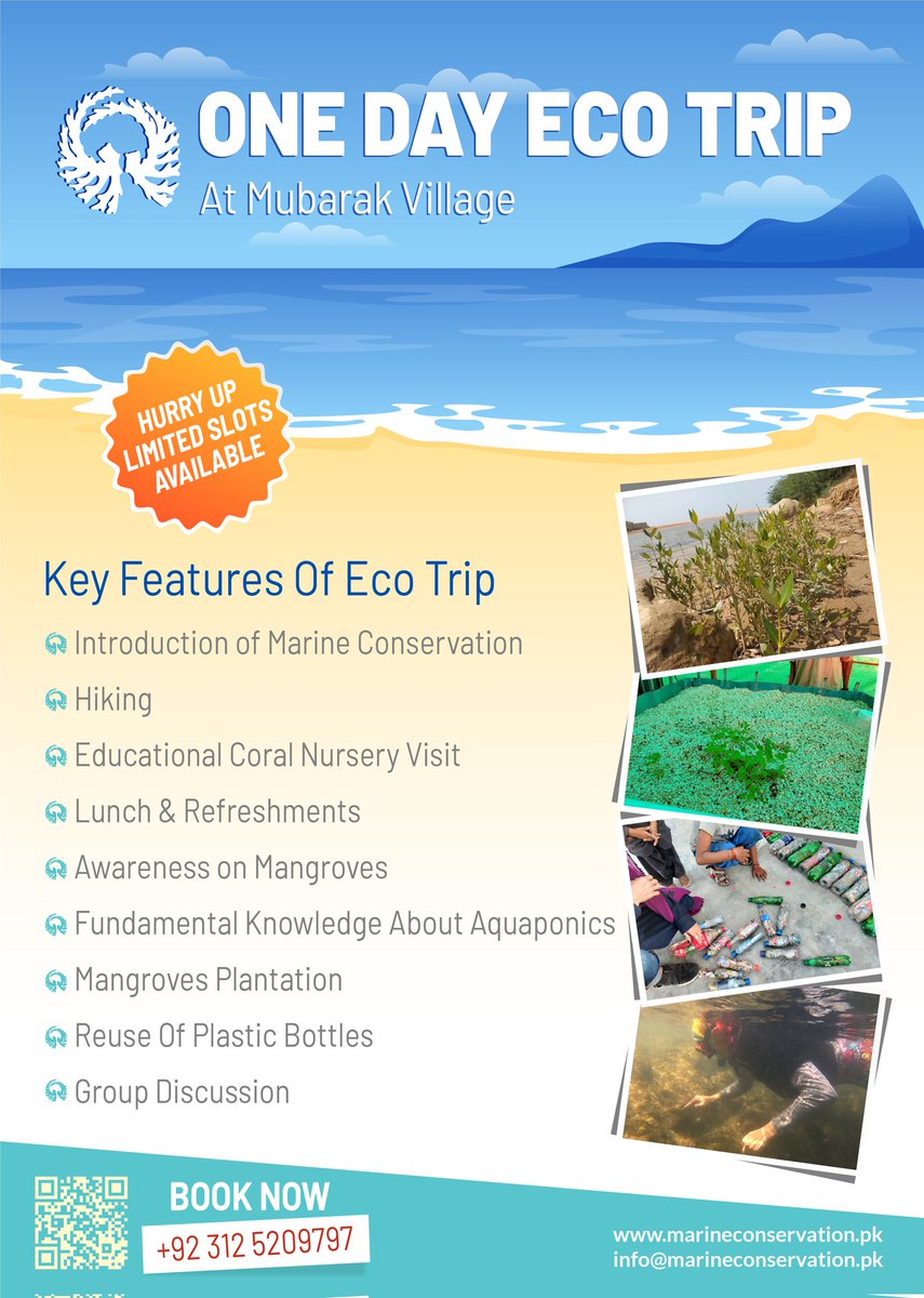 Book your educational day trip and have fun Seeing, Feeling, Learning
#mcp #marineconservarionpakistan #coralsawarness #educationaltour #daytrip #oceanawarness #coralpropagation #mangroves 
#karachi #marineconservation