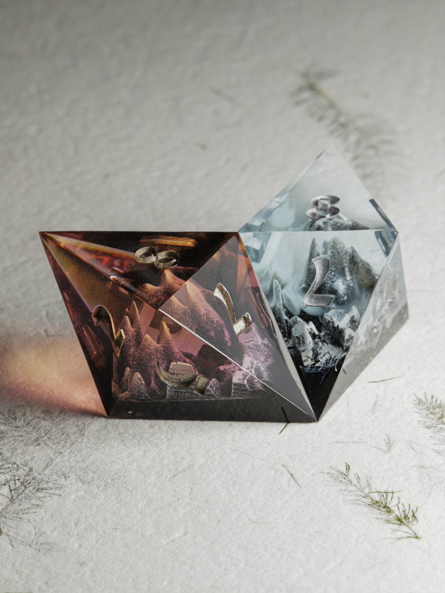 This Friday! #dice #dnd #dungeonsanddragons #mountains #handmadedice #dicemaking #ttrpg