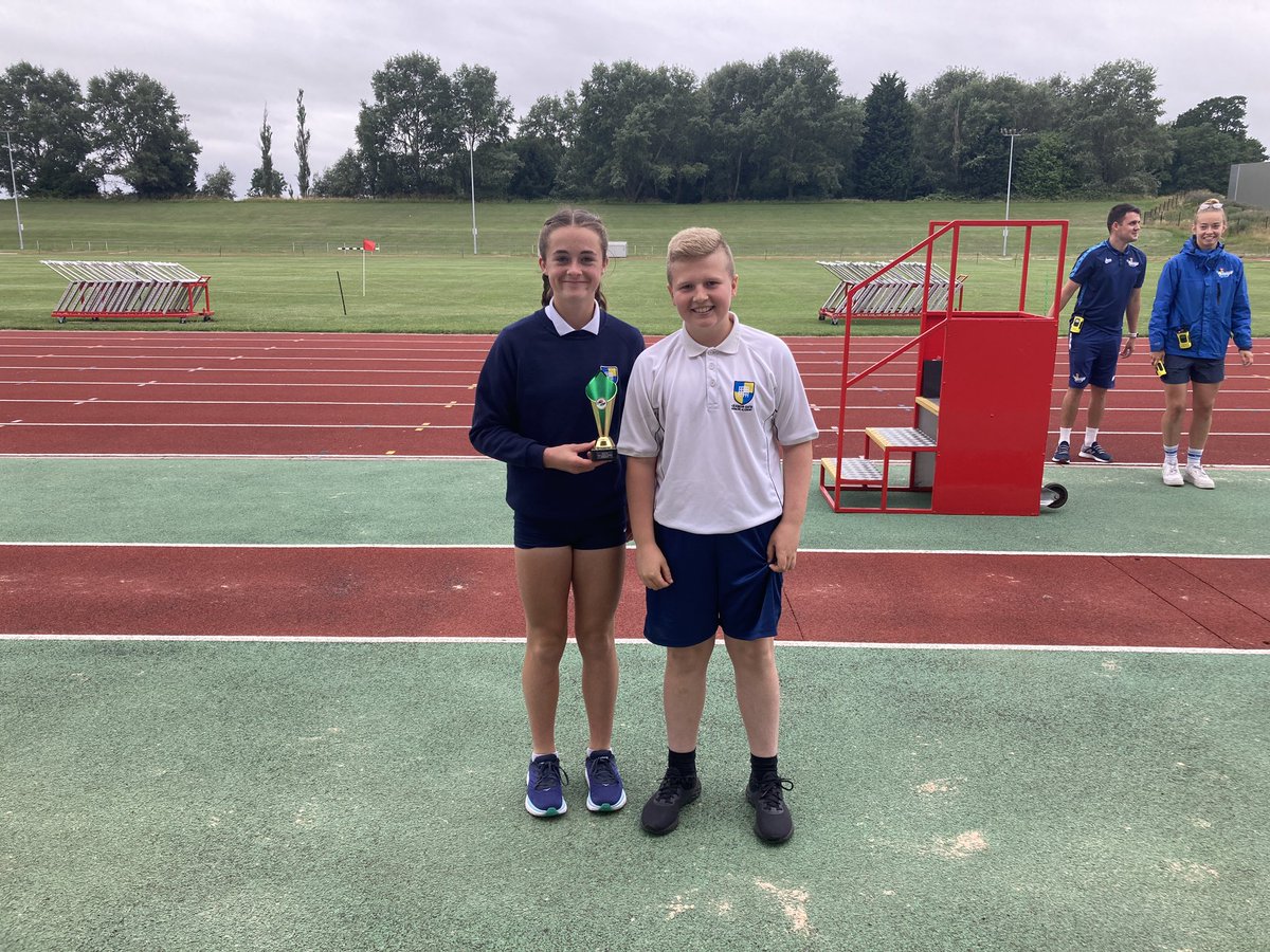 PeHgsc's tweet photo. A big shout out to our Y7 team for coming 1st overall in the district! Here our our team captains with their trophy! 🏆#leadership #teamwork https://t.co/KrAZcJ0tYM