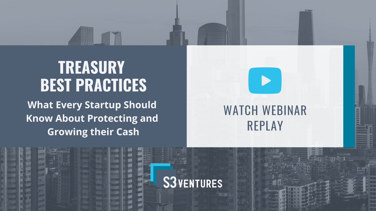S3ventures's tweet photo. Thank you to John Eckman, CFO of @LeanDNA and Kristy Ramundi, Chief Accounting Officer of @alkamitech โ for sharing great first-hand insights about treasury best practices! In case you missed it, you can watch recording here:
https://t.co/BzBgrIQBvl
#vc #texasvc #startup https://t.co/q0W9jTpVFD