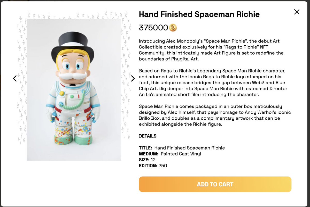 What an exciting day! Was able to use my @ragstorichienft #RichieBank & secure 4 Hand Finished Spaceman Richies! Thank you to this amazing community & the tremendous hard work & dedication from @alecmonopoly & @averyandon. #NFT #NFTS #Phygital @UPS #RagsToRichie #RagsToRichieNFT