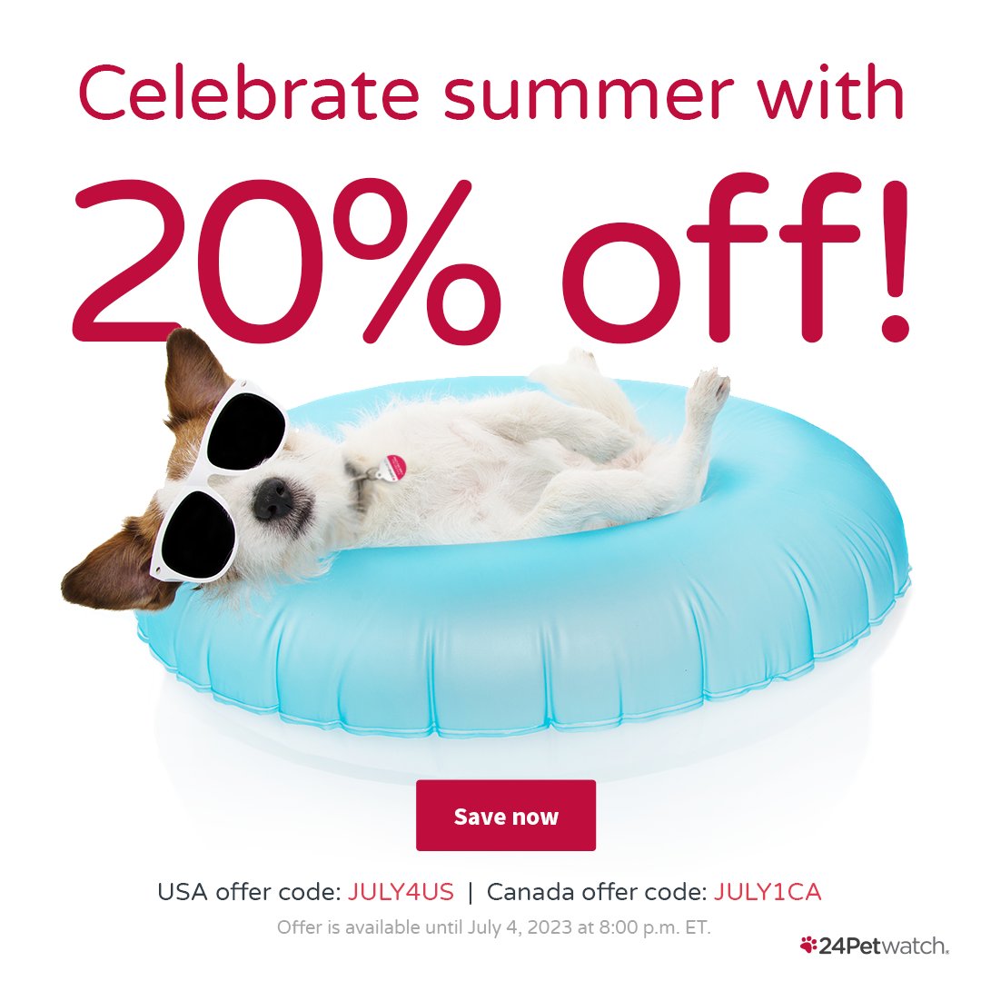 Did you know we've successfully reunited over 730,000 lost pets with their families? Our pet protection members are TWICE as likely to be reunited with their furry friends. Get 20% OFF our Lifetime Protection Membership with code JULY23US. 

ow.ly/w9r050OYe7v