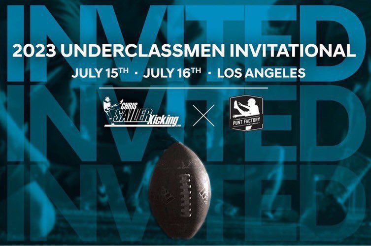 Chris Sailer Kicking on Twitter: "CAMP UPDATE! The Chris Sailer Kicking