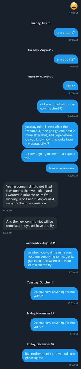 xXFuqqYoCouch's tweet photo. Back in jan 2021 i commissioned @ronmeru_ for a one character pin-up. 2+ years later all they have to show for the $100 i paid is a sketch. After so long with getting nothing but excuses, ghosting and unprofessionalism, I feel my only option is to ppublicly call them out. https://t.co/H7eyD7mjbr