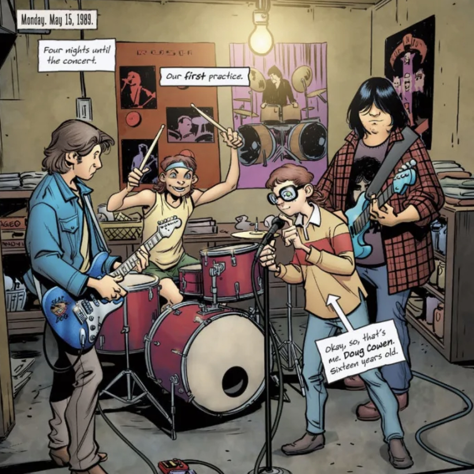 ccacomics's tweet photo. The Rock Gods of Jackson, Tennessee featuring coloring work by CCA Comics Faculty @angryf is coming out from @DarkHorseComics this July! Don't miss this rockin' comic written by Rafer Roberts and illustrated by Mike Norton.
#CCAFacultyNews #CCAComics #MFAComics #DarkHorse https://t.co/ZoclUIry2g