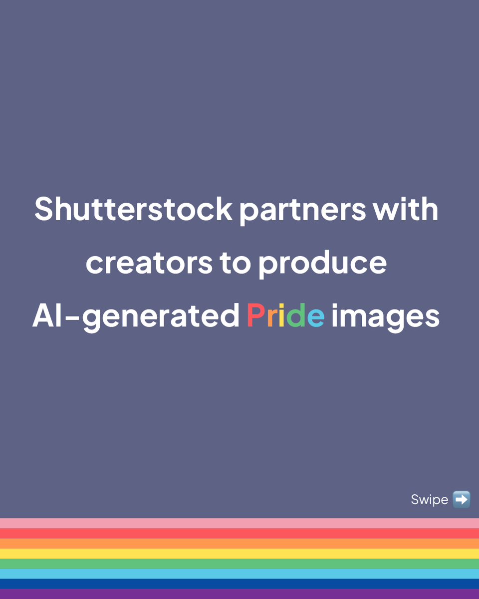 taggermedia's tweet photo. Tagger's Professional Services partnered with @Shutterstock to help power the strategy and ideation behind their campaign to support the debut of their AI Image Generator as a tool to create one-of-a-kind images for this year's #PRIDE Gallery. https://t.co/jxT053bdzn