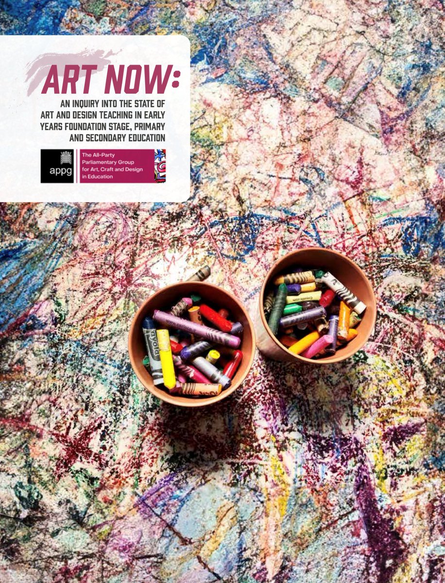 The Art Now report is now up on our website!

Commissioned by the All-Party Parliamentary Group for Art, Craft &amp; Design Education, this important report gathers info about the state of art in schools today, making recommendations for the future health &amp; status of art education.