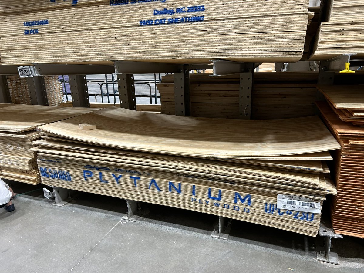 ‘Premium’ precurved plywood. Perfect for building your boat or geodesic dome