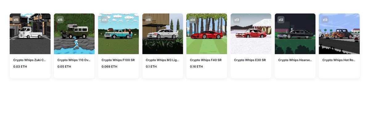 Few secondary listings available for previous SR drops 🔥👀👇

opensea.io/collection/cry…

Zuki Carry 4x4 - 0.03 ETH 🐈 
opensea.io/assets/ethereu…